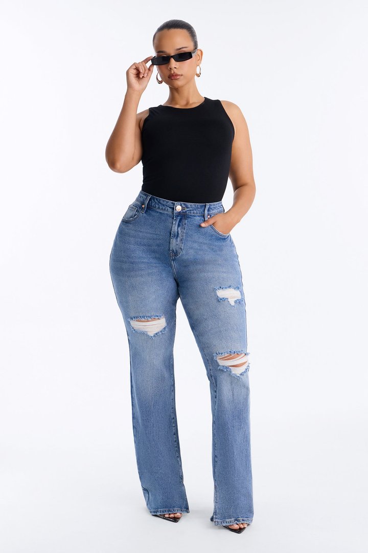 Tall Baddest One Around Bootcut Jeans - Medium Wash
