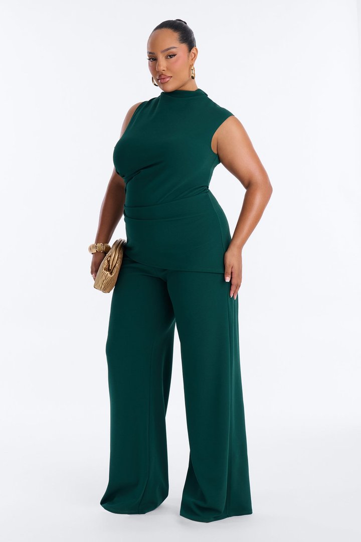 Cielo Wide Leg Jumpsuit - Hunter