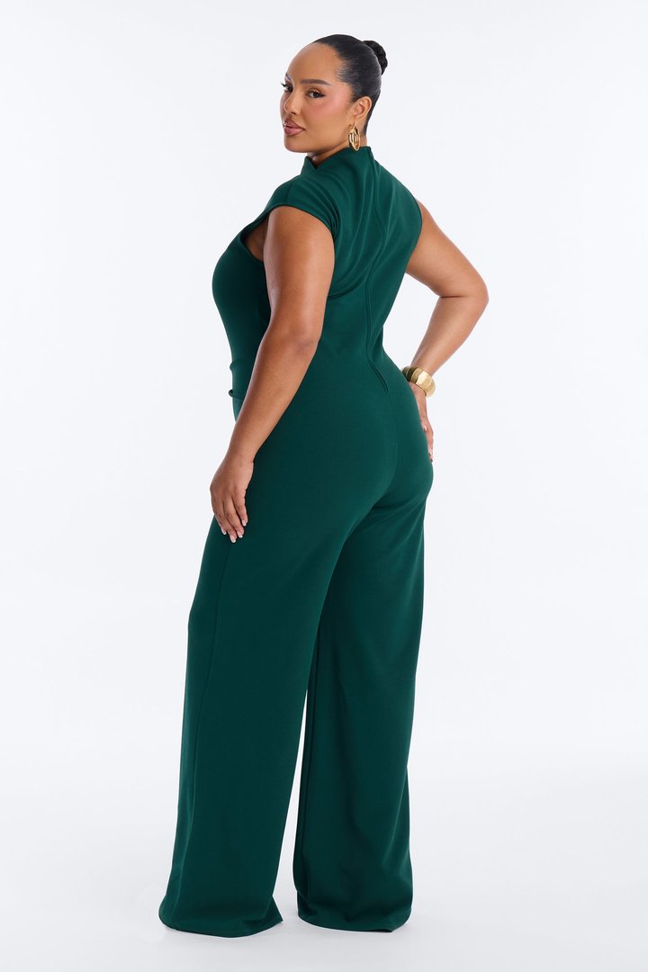 Cielo Wide Leg Jumpsuit - Hunter