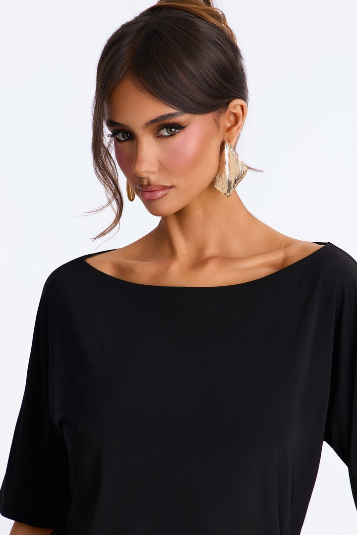 Marcella Backless Micro Mini Dress - Black