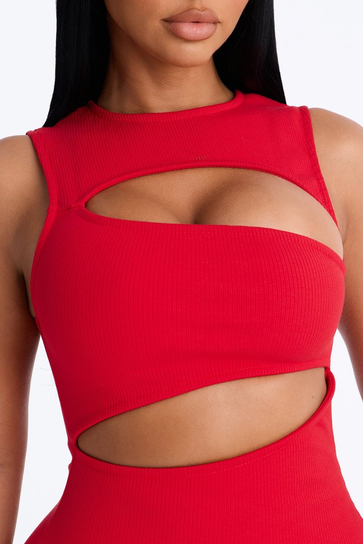 Acacia Snatched Micro Mini Dress - Red
