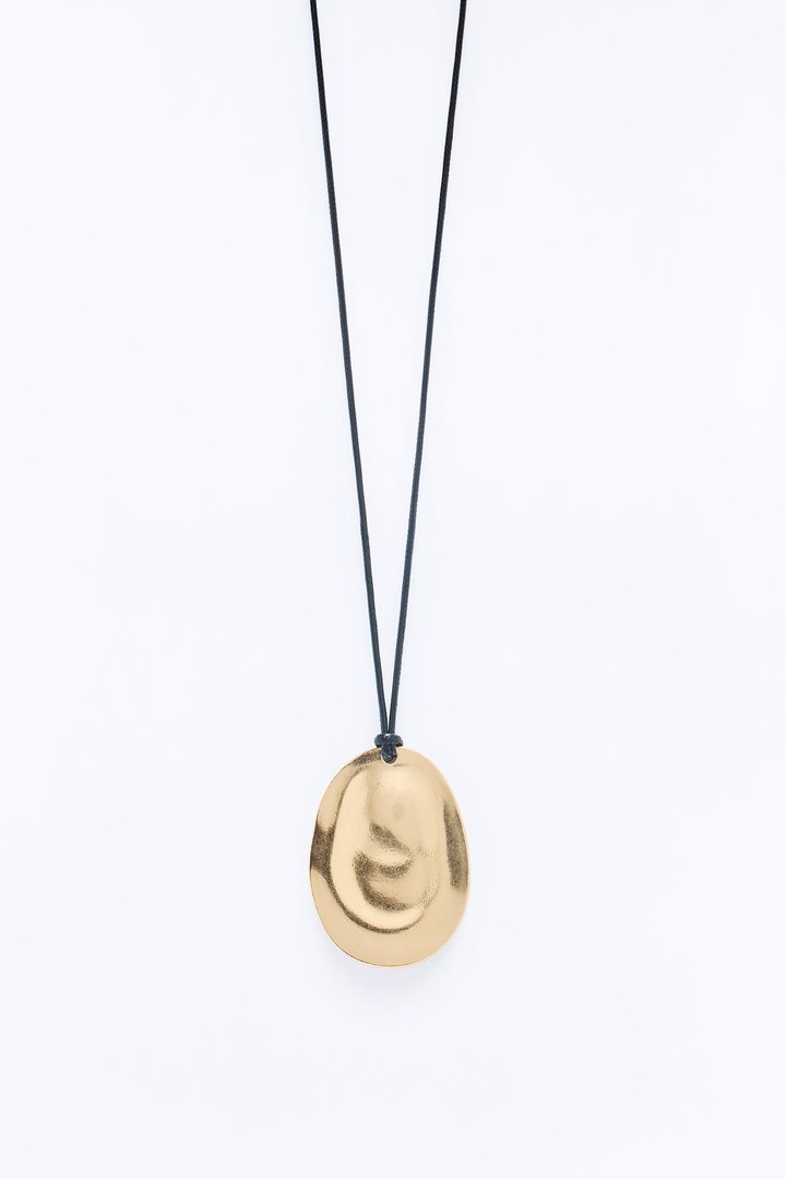 Glow Pendant Cord Necklace - Gold