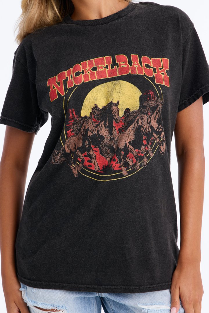 Nickelback Western Washed Tee - Black