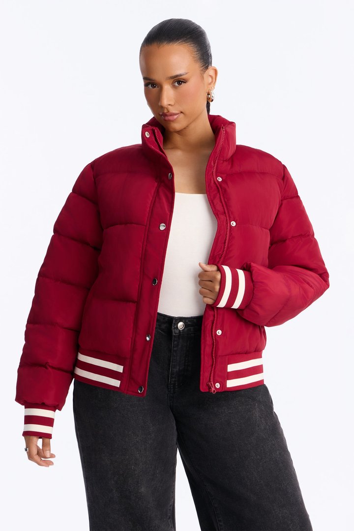 Mrs. Jackson Puffer Jacket - Red
