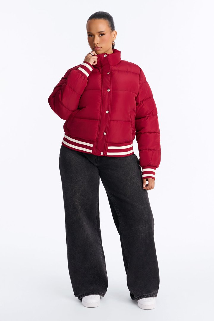 Mrs. Jackson Puffer Jacket - Red