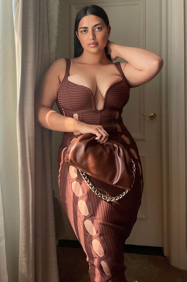 No Cuts Given Bandage Midi Dress - Brown