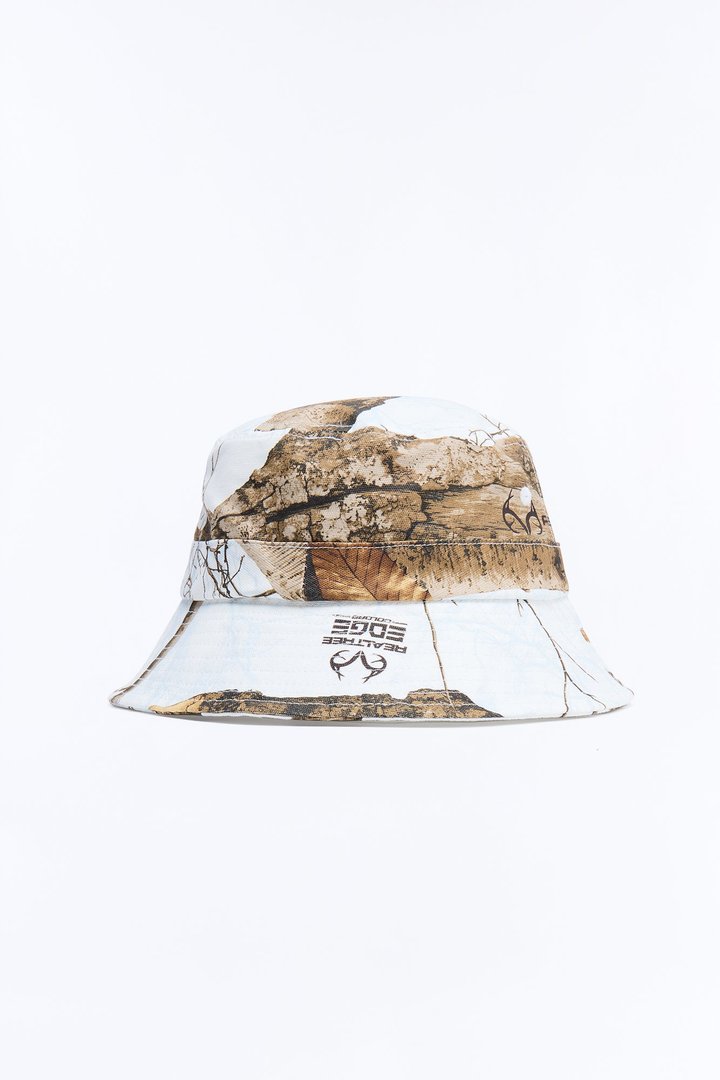 Real Tree Snow Bucket Hat - Camouflage