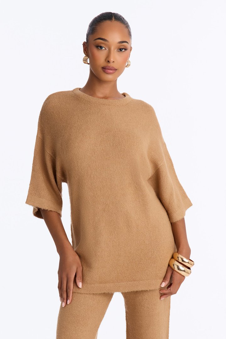 Quiet Comfort Sweater Pant Set - Camel