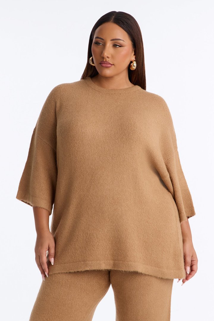 Quiet Comfort Sweater Pant Set - Camel