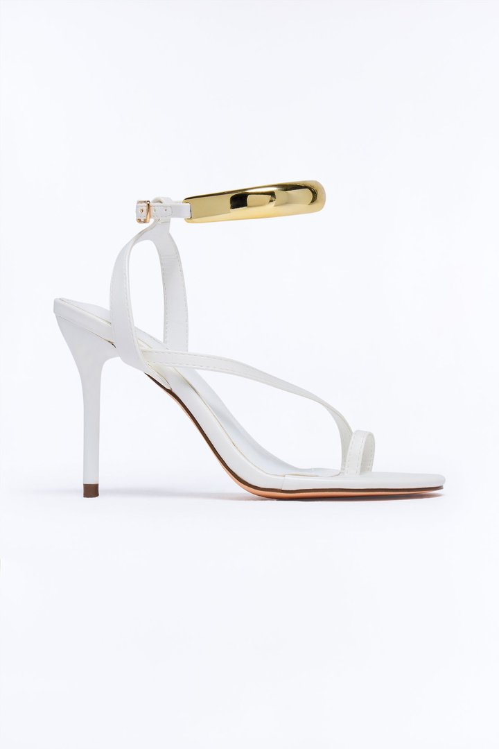Noticed Me Hardware High Heels - White