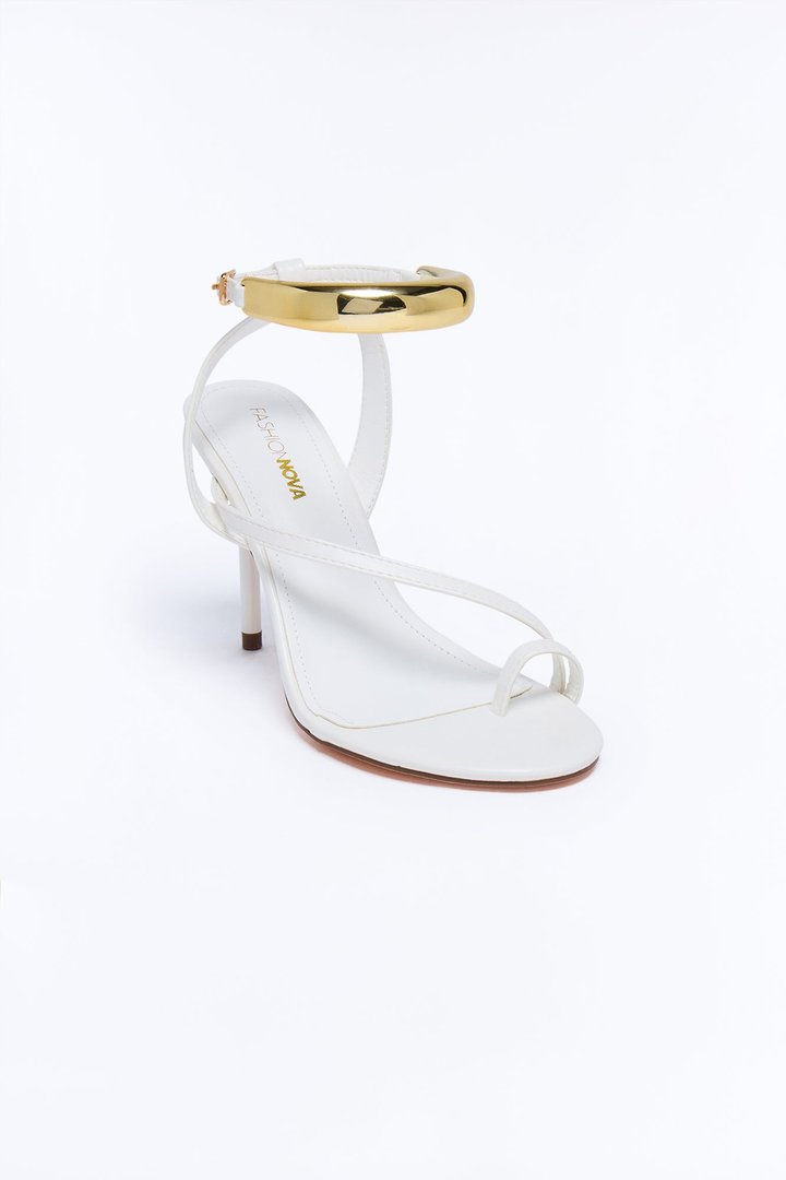 Noticed Me Hardware High Heels - White
