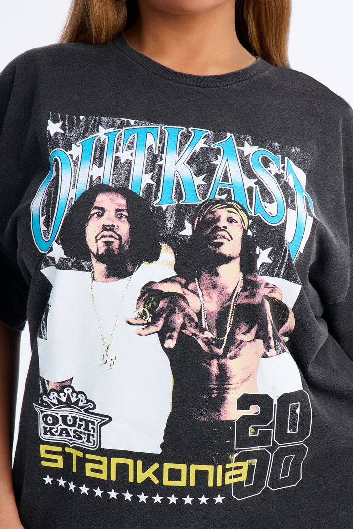 Outkast Album Pose Washed Tee - Black