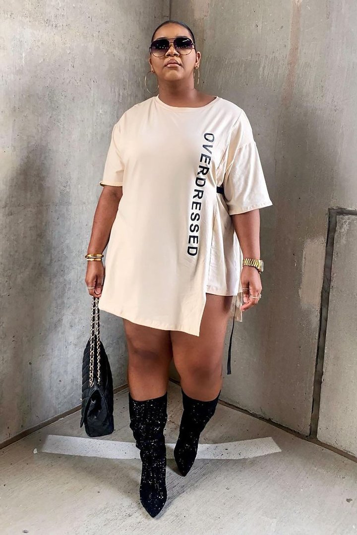 Overdressed Tunic Top - Cream/combo