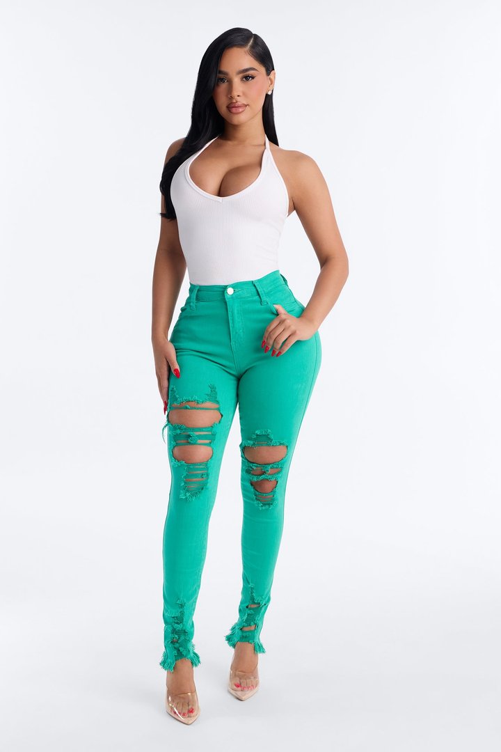 Tell Your Boy Bye Jeans - Green