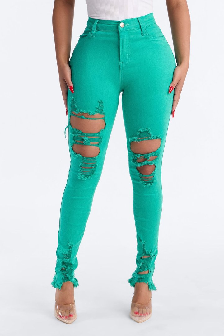 Tell Your Boy Bye Jeans - Green