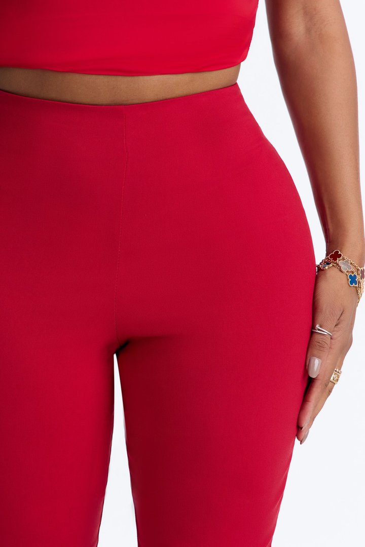 Just A Girl Capri Pant - Red