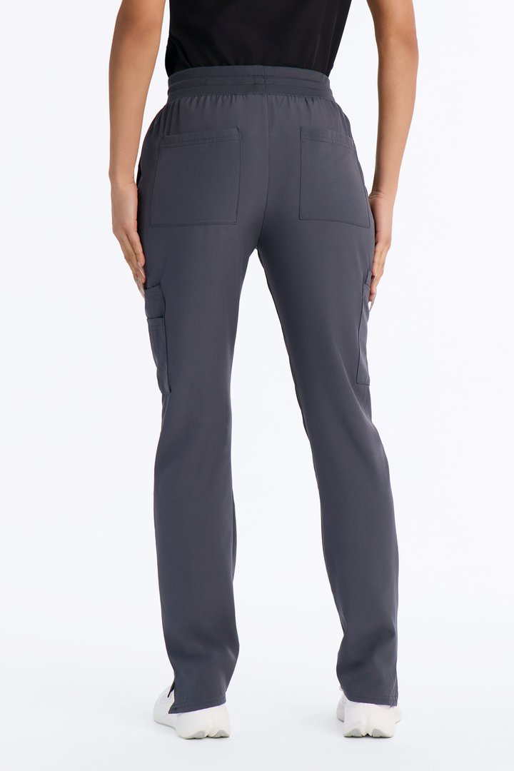 Core Practice 11 Pocket Open Leg Uniform Scrub Bottoms - Charcoal