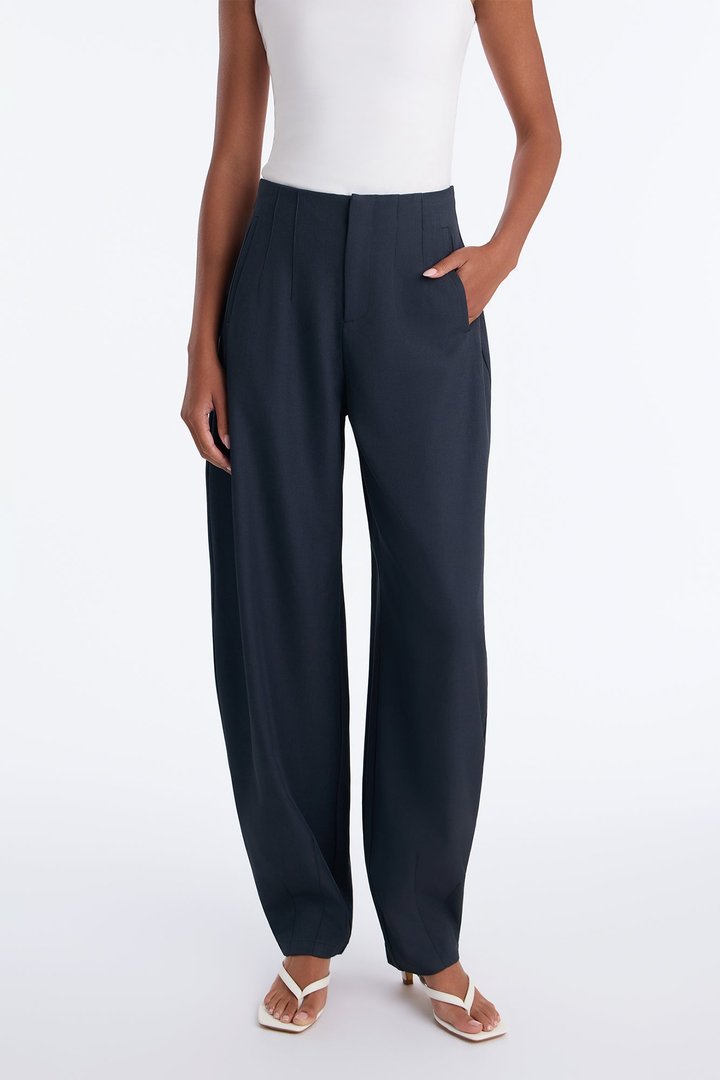 Margaret Barrel Trouser Pants 32″ - Midnight Navy