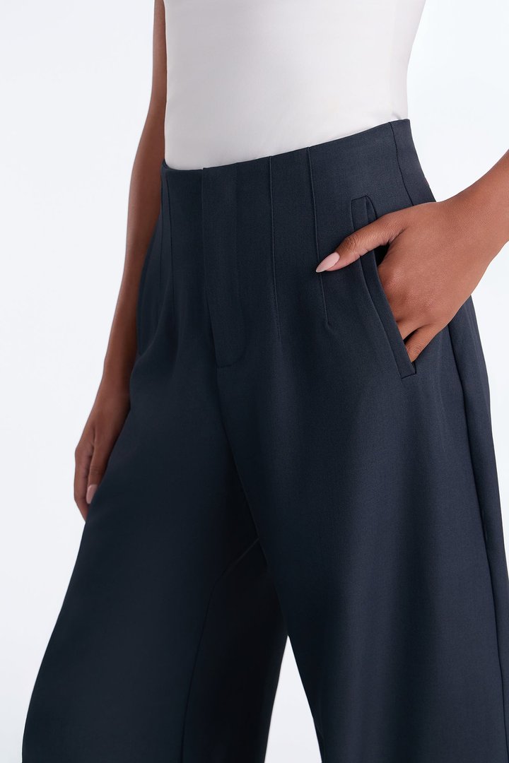 Margaret Barrel Trouser Pants 32″ - Midnight Navy