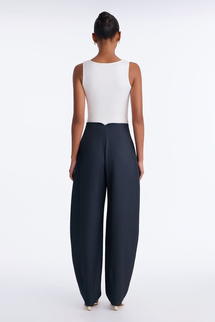 Margaret Barrel Trouser Pants 32″ - Midnight Navy