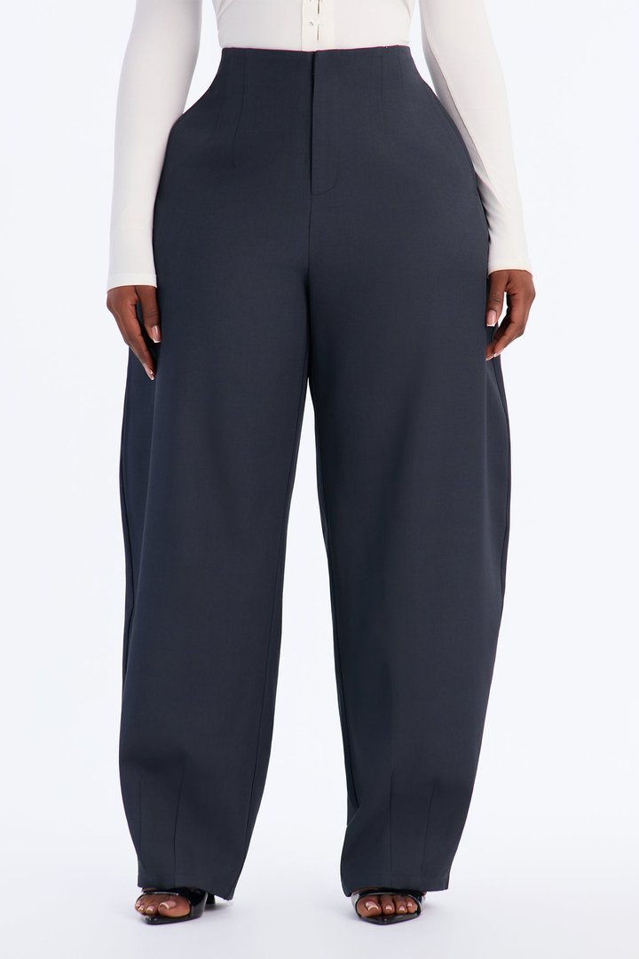 Margaret Barrel Trouser Pants 32″ - Midnight Navy