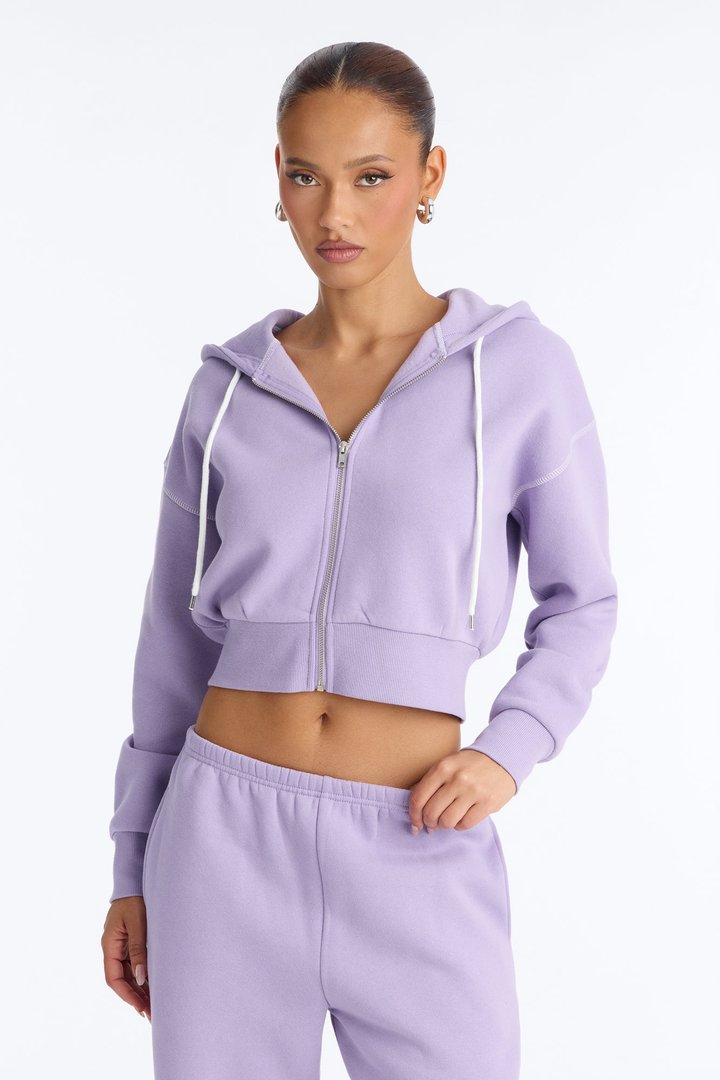 Sadie Fleece Pant Set - Lilac