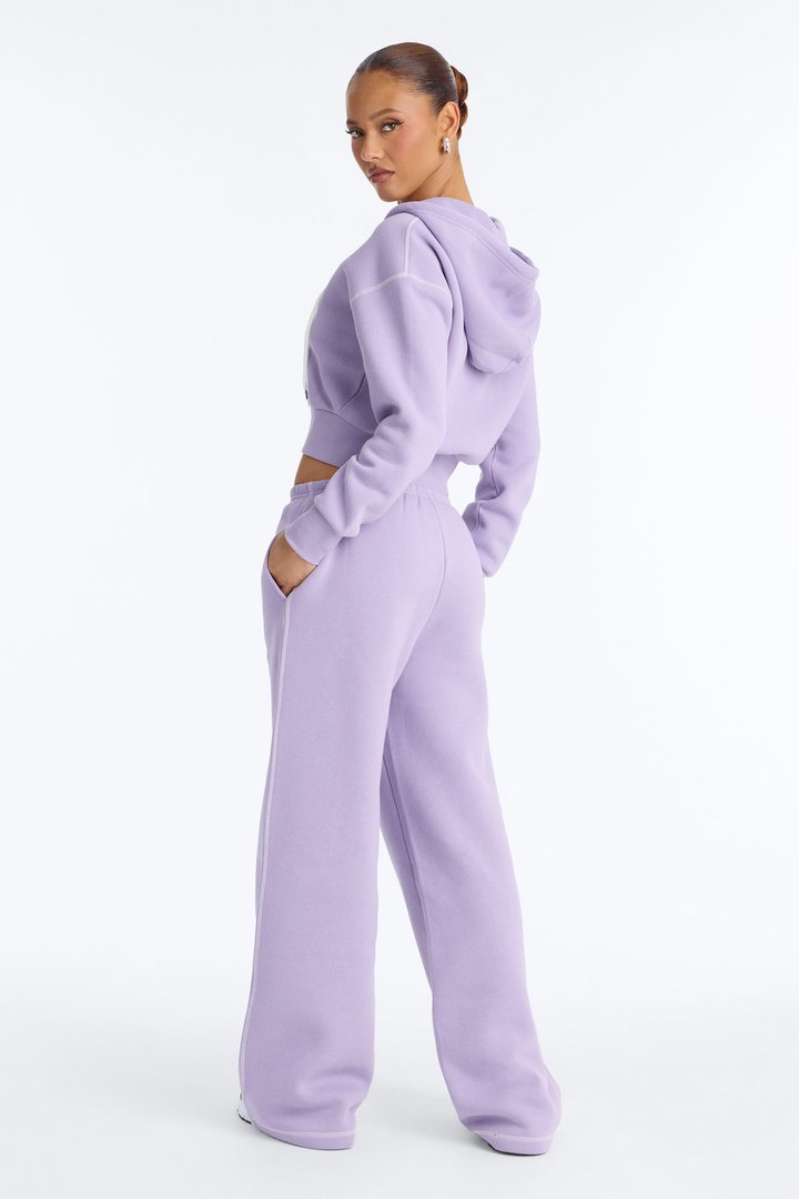 Sadie Fleece Pant Set - Lilac