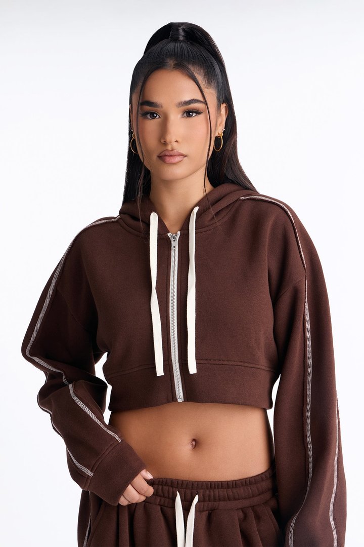 Kaia Fleece Jort Set - Chocolate