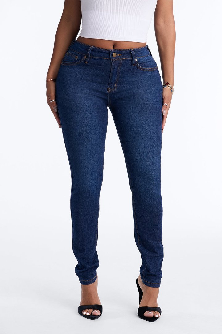 She's Fire Stretch Skinny Jeans - Dark Wash