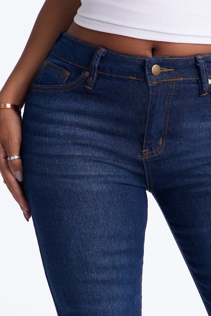She's Fire Stretch Skinny Jeans - Dark Wash