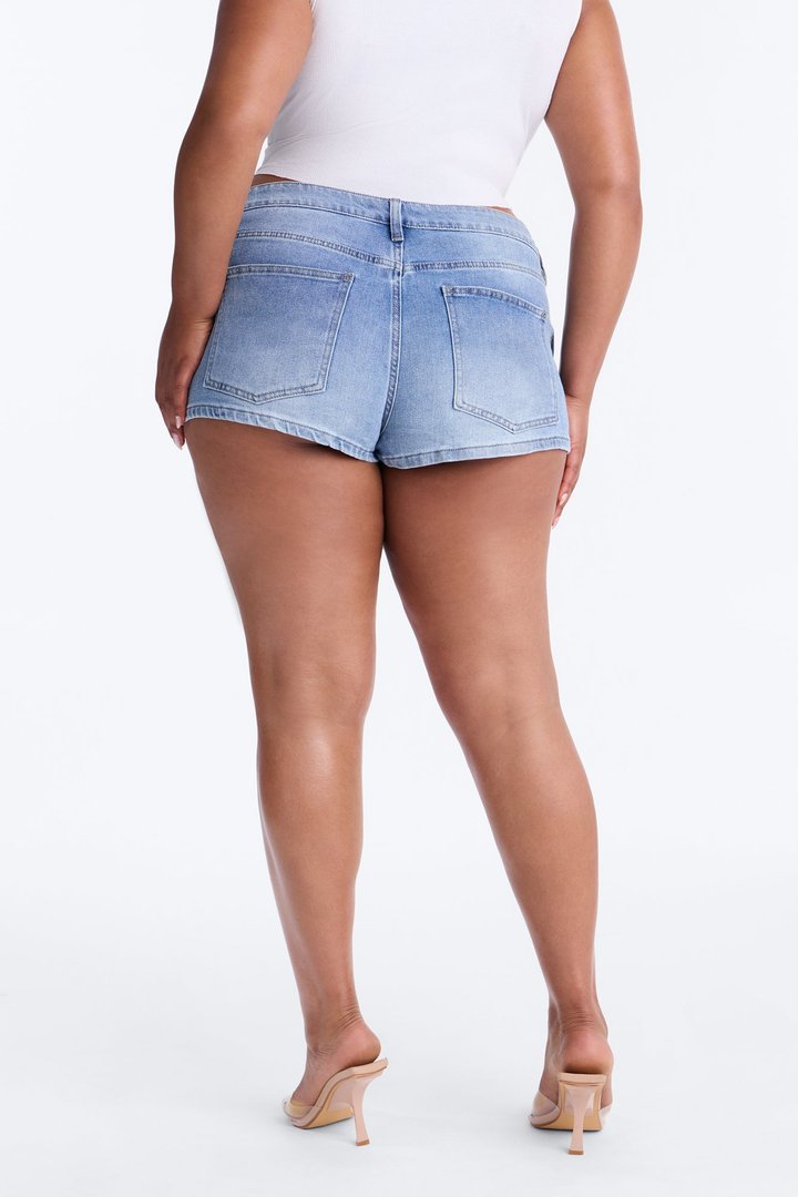 Lexi Low Rise Denim Shorts - Medium Wash