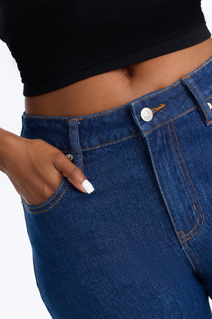 Next Chapter Baggy Wide Leg Jeans - Dark Denim