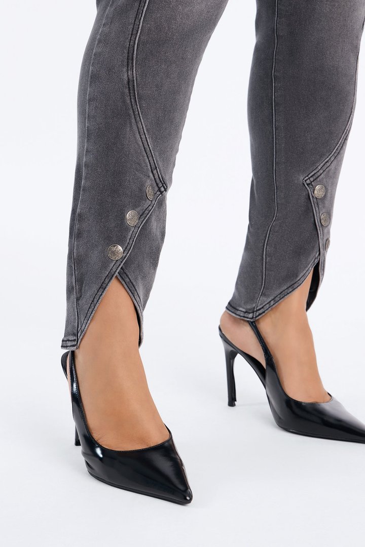 Out Past Midnight High Rise Stretch Skinny Jeans - Black