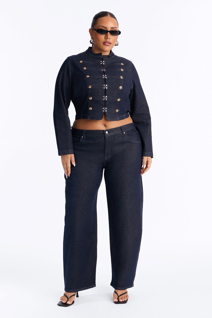 Frankie Denim Pant Set - Dark Wash