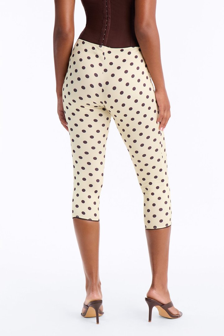 Lemon Drop Low Rise Pedal Pusher Leggings - Yellow/combo