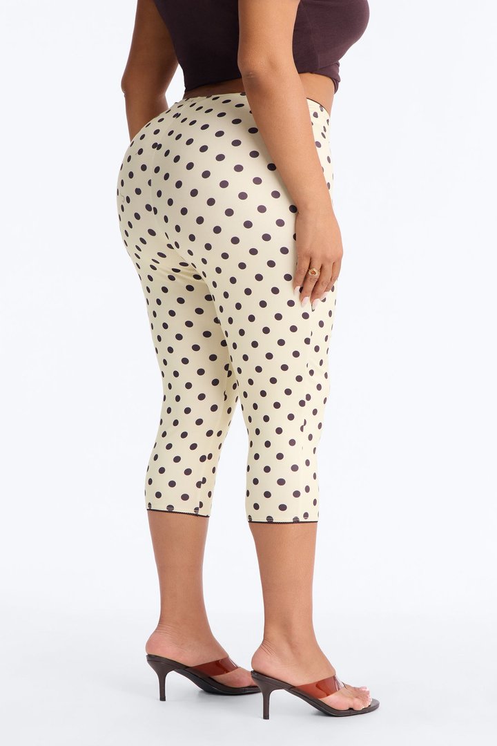 Lemon Drop Low Rise Pedal Pusher Leggings - Yellow/combo