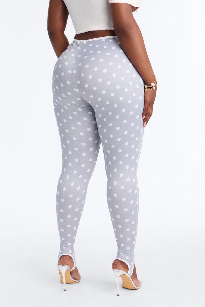 Selena Stirrup High Rise Printed Leggings - Grey/combo