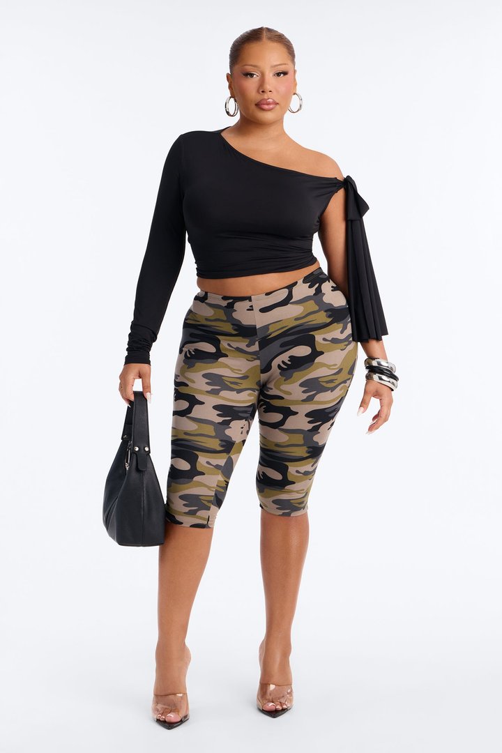 Break Free Low Rise Capri Legging - Grey/combo