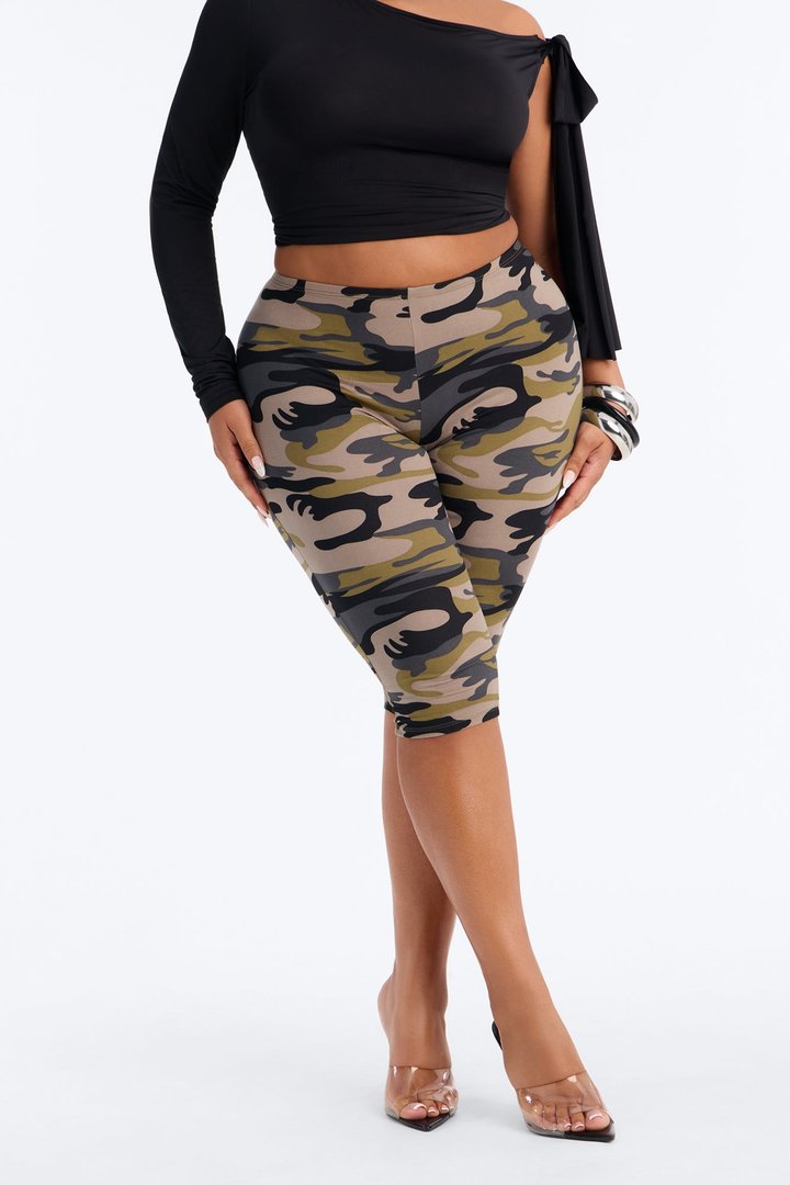 Break Free Low Rise Capri Legging - Grey/combo