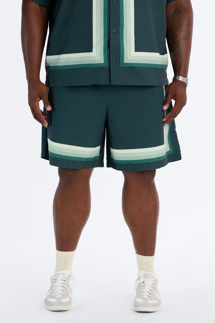 Level Up Relaxed Short - Green/combo
