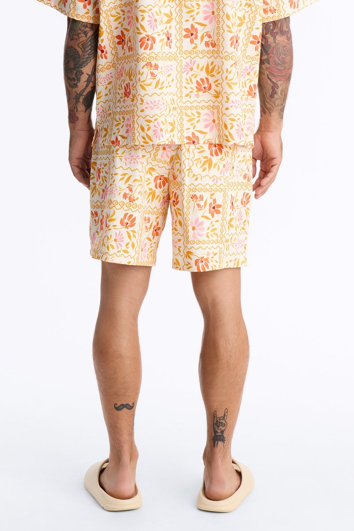 Gardenia Swim Trunk 7″ - Orange/combo