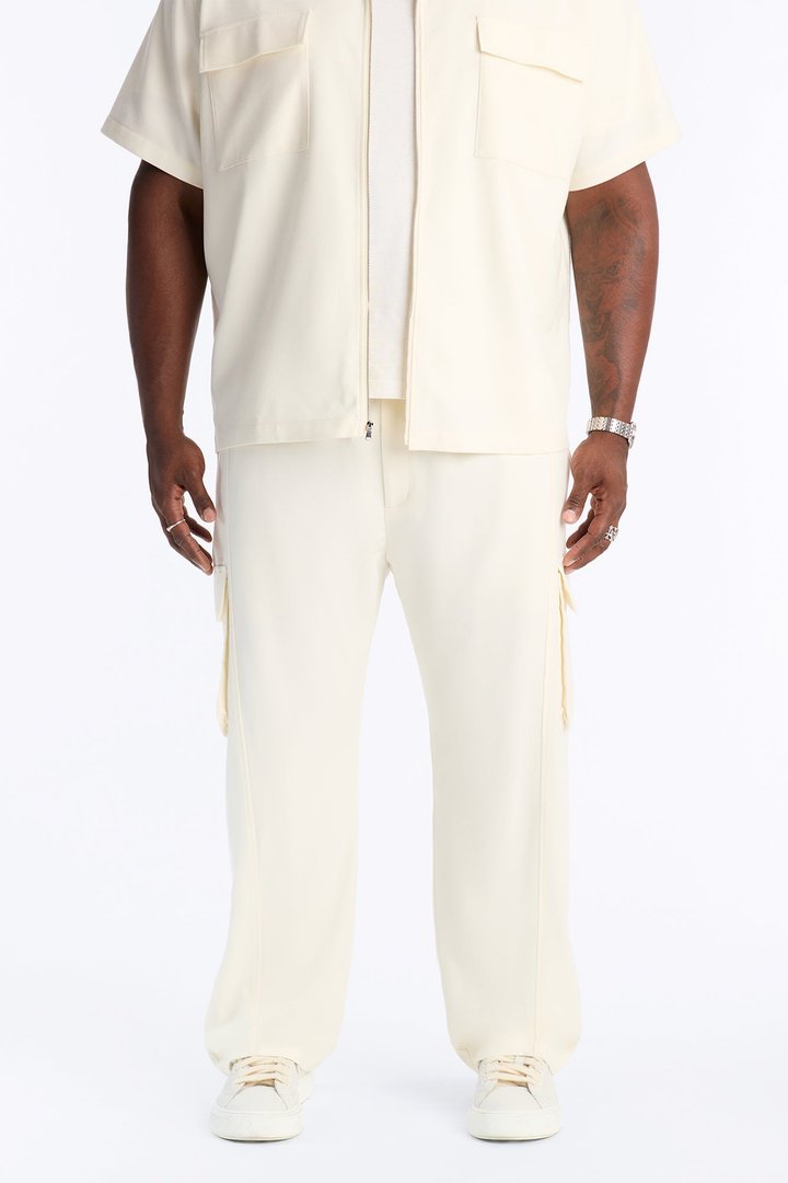 Moderne Cargo Straight Trouser - Cream