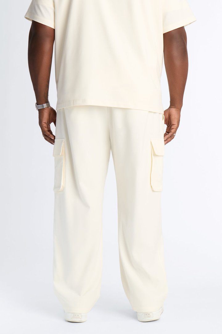 Moderne Cargo Straight Trouser - Cream