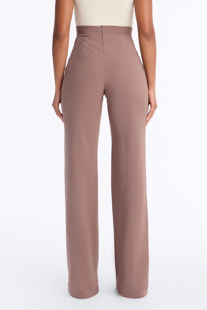Tall Victoria High Waisted Dress Pants - Caffe