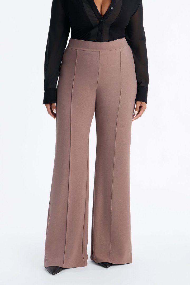Tall Victoria High Waisted Dress Pants - Caffe