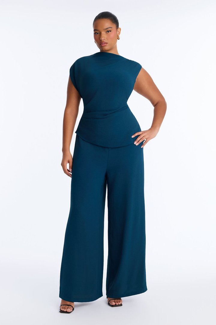 Best Influence High Neck Jumpsuit - Navy