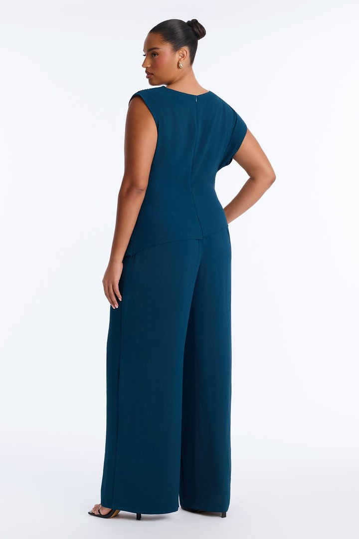 Best Influence High Neck Jumpsuit - Navy