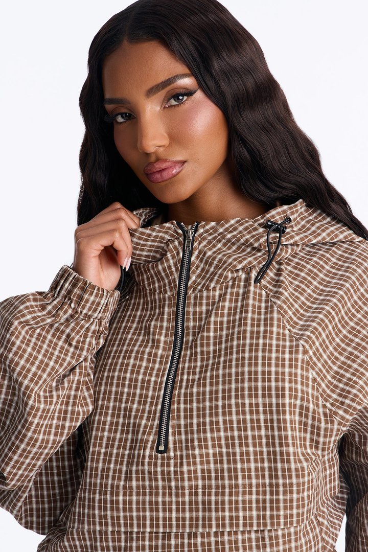 Camilla Quarterzip Pant Set - Brown/combo