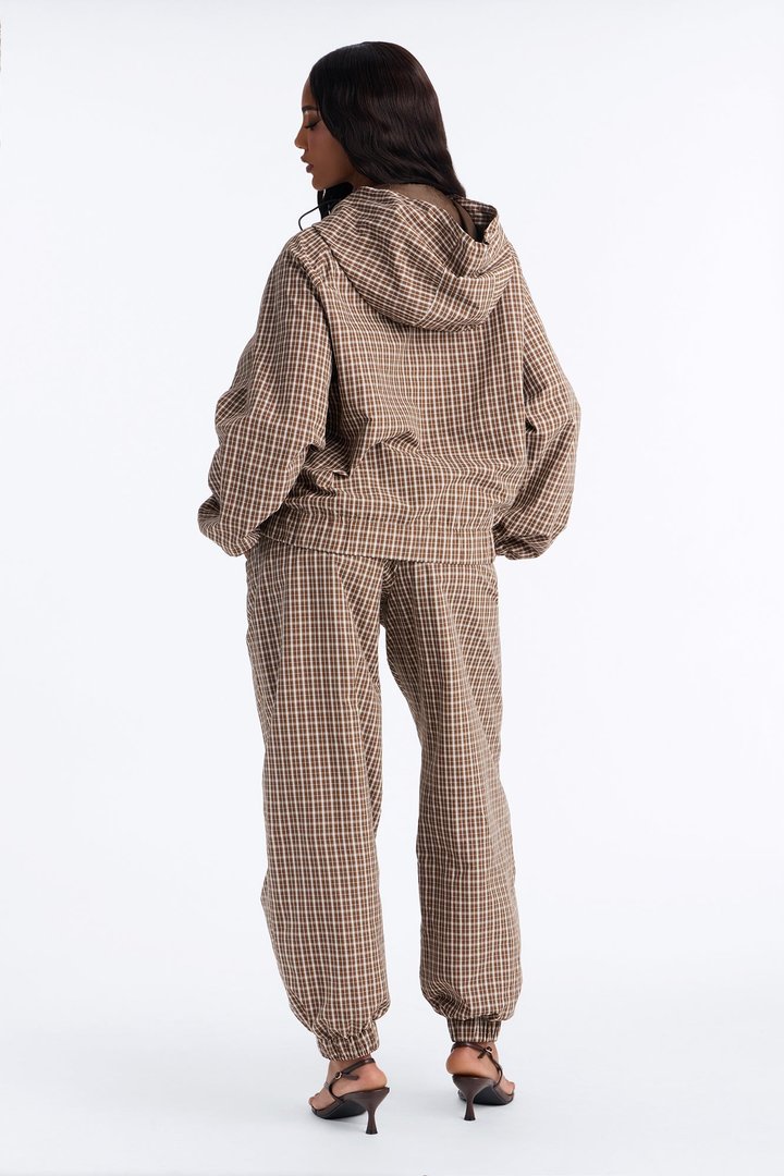 Camilla Quarterzip Pant Set - Brown/combo