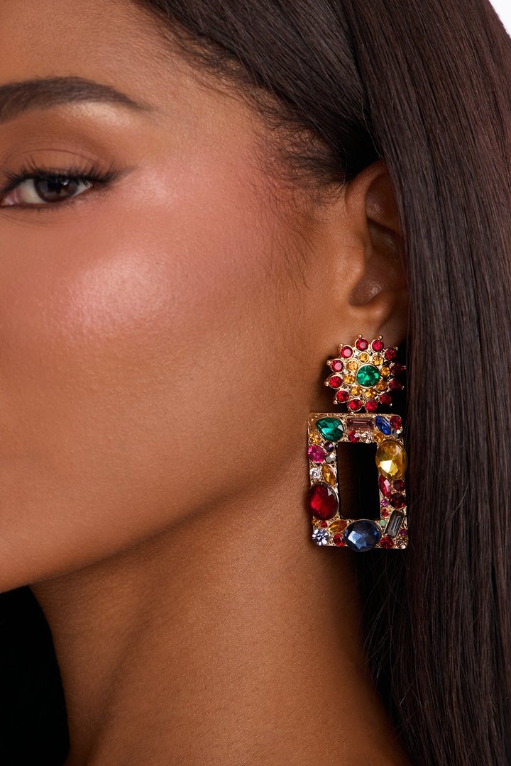 Sunshine Aura Drop Earrings - Multi Color